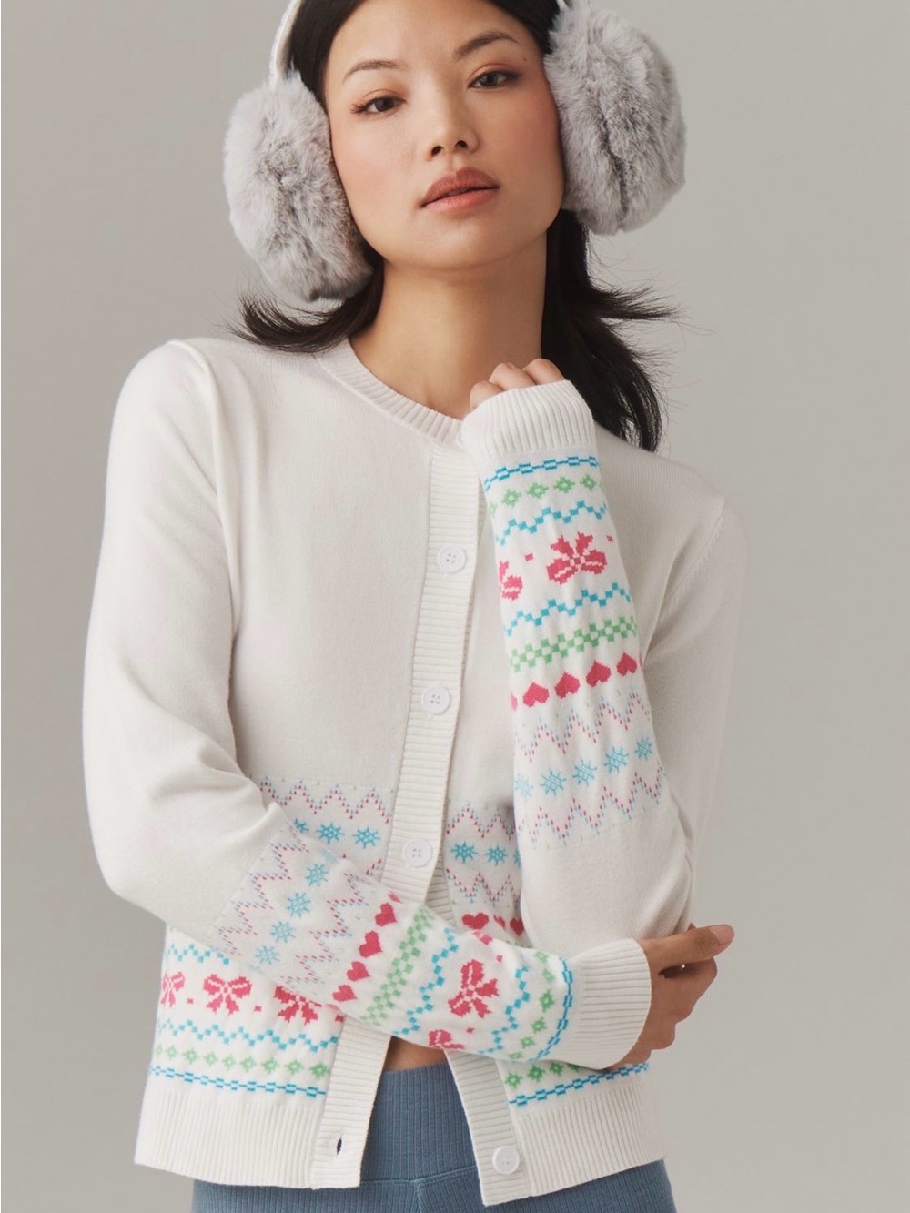 Anthropologie Beach Riot Ally Bow Cardigan sweater.